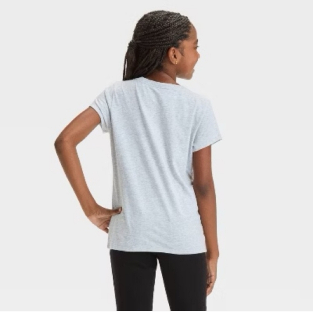 Girls' Bluey Holiday Short Sleeve Graphic T-Shirt - Heather Gray L - Picture 2 of 11